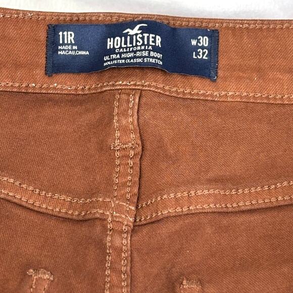 Hollister Ultra High Rise Boot Cut Classic Stretch Women's Jeans Size 30 X 32 - Picture 4 of 10